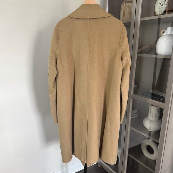 Vince One Button Long Coat NEW Wool Blend Camel Tan Size 1X - Picture 3 of 7